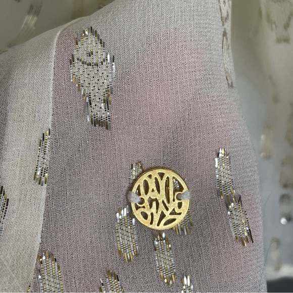 Lilly Pulitzer Florin Silk Sleeveless V-Neck Coconut Fish Clip Chiffon M - Picture 7 of 11